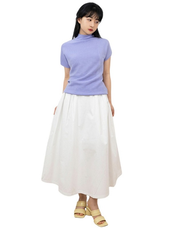 [WOVEN 系列] ALICE 棉 100% 密密的版型 捏褶 裙子